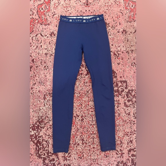 L’URV Dark Blue Luxury Activewear/Athleisure Leggings, Size: Small - Picture 3 of 4